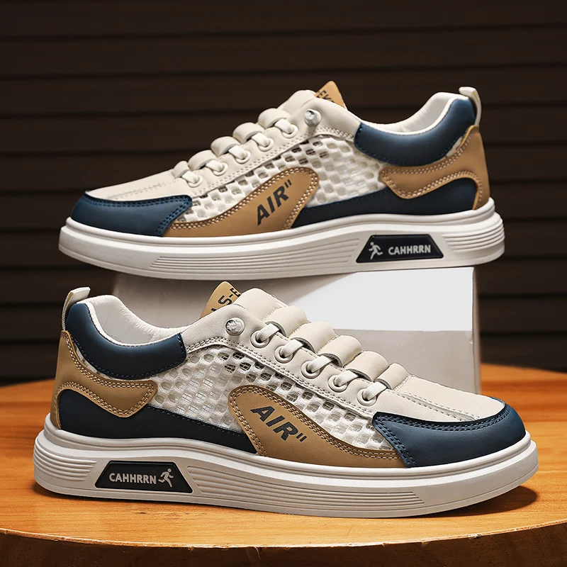 YRZL Men's Sneakers Shoes Board Shoes Non Slip Lightweight Sports Casual Shoes Comfortable Walking Gym Workout Men Board Shoe