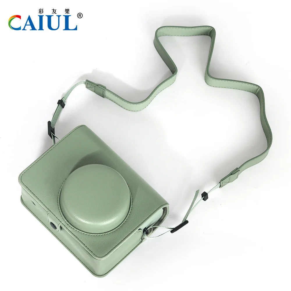 Caitransistors-Étui de protection pour appareil photo instantané Fujifilm Instax 400, sac en PU avec sangles réglables