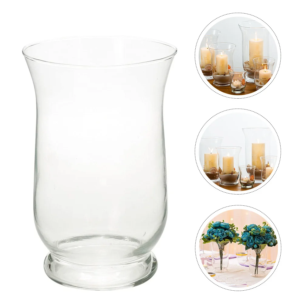 

glass candleholder transparent candlestick decorative stand simple holder candlestick for room