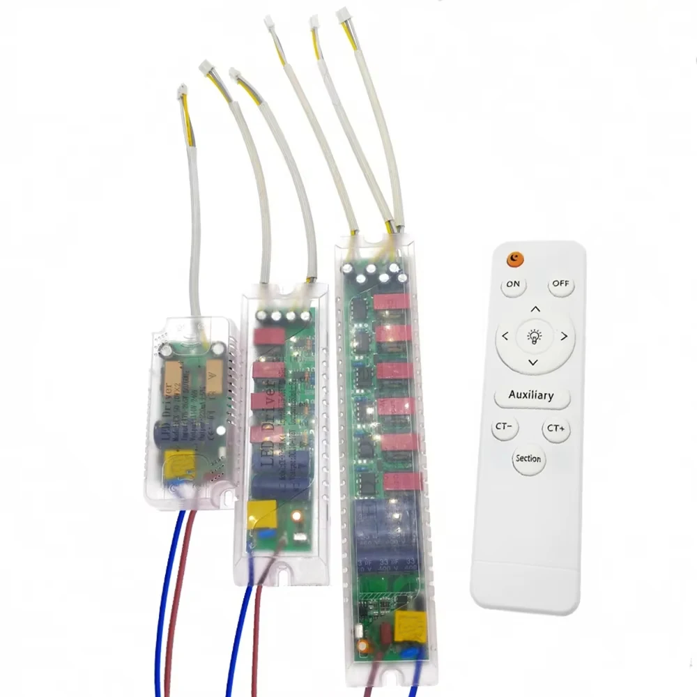 AC220V Infrared Remote Control Ceiling Light Power Supply 8-24Wx2 25-40Wx2 37-50Wx2 37-60Wx2 50-70Wx2 37-50Wx4 37-60Wx4 37-60Wx6