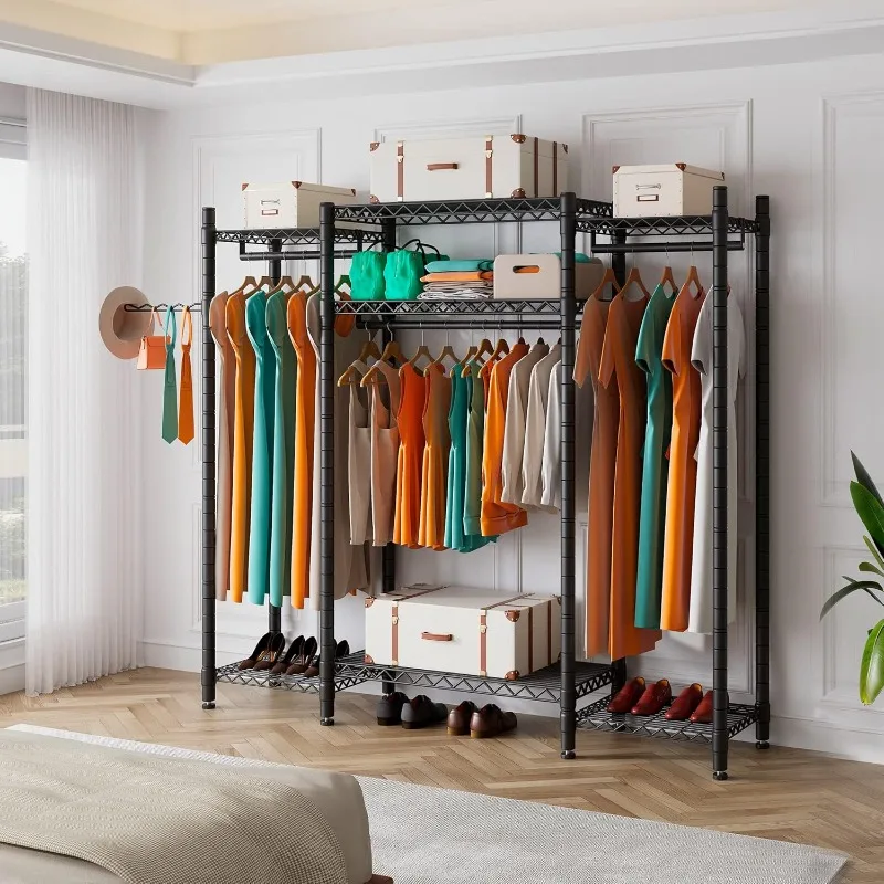 Clothing Rack Heavy Duty Clothes Rack  Closet Rack for Hanging Clothes, 56