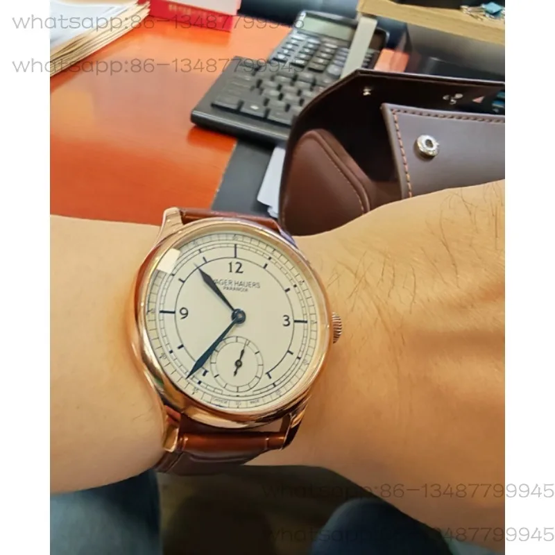 Classical Small Three-pin Watch Male Mechanical Watch Manual Waterproof 37mm Two-pin and Half Small Dial Male Watch