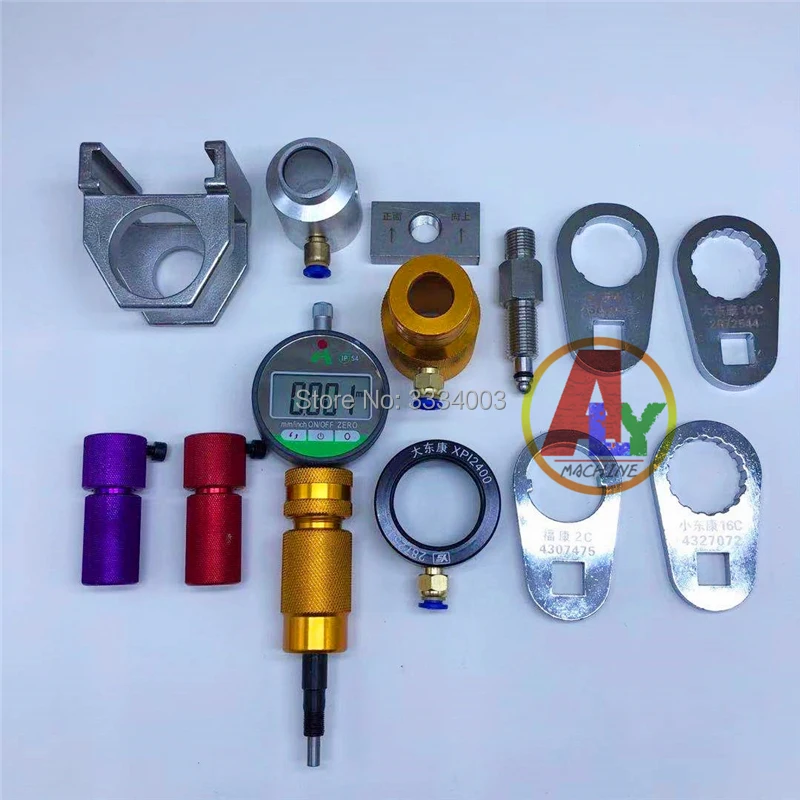 FOR CUMMINS Diesel Common Rail Injector Repair Disassemble Wrench Clamp Oil Collector Measuring Test Tool Sets