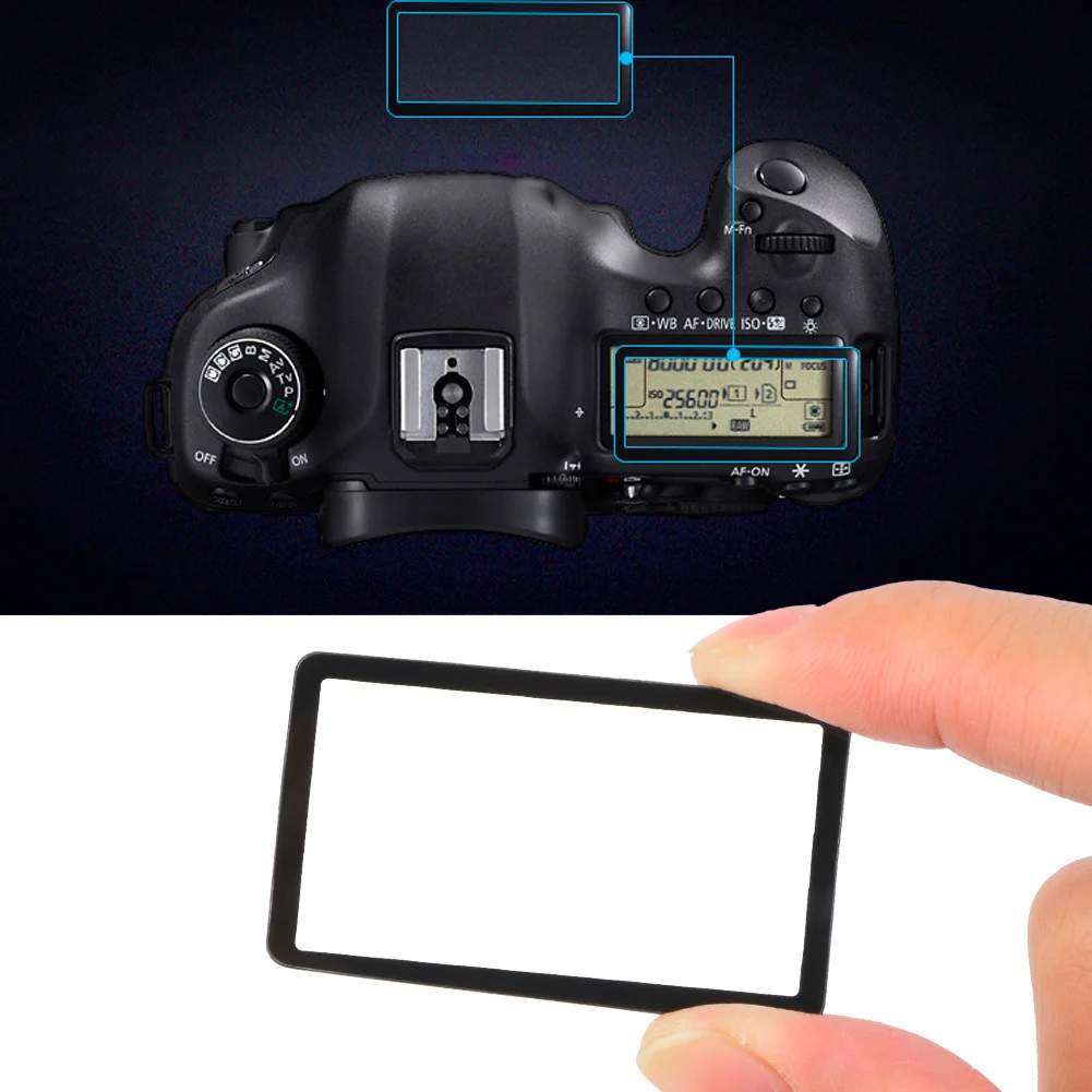 Acryl-Kamera-Oberseiten-LCD-Display-Schutzglasabdeckung Passend für Nikon D850 D500 Oberseiten-Bildschirmabdeckung für Nikon