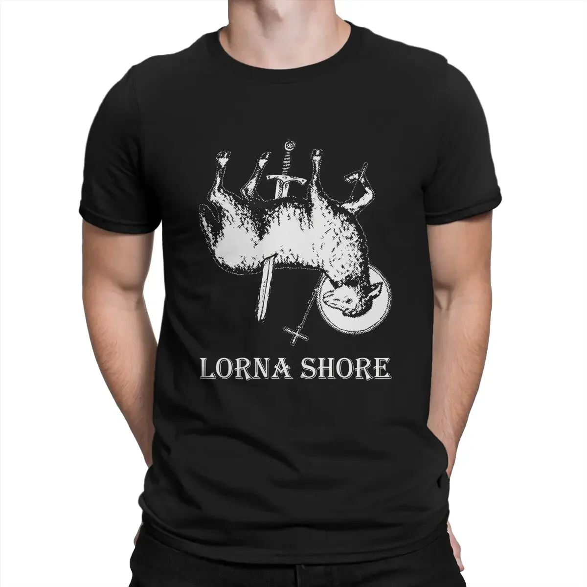 Men T-Shirt This Is Hell Single Novelty 100% Cotton Tee Shirt Short Sleeve Lorna Shore T Shirt Crewneck Tops Party