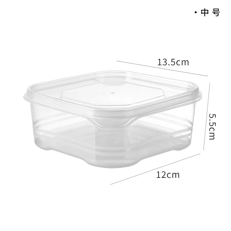 Refrigerator Storage Box Frozen Fresh Keeping Sealed Without Odor Microwave Oven Heatable Food Crisper Storage Container Kitchen