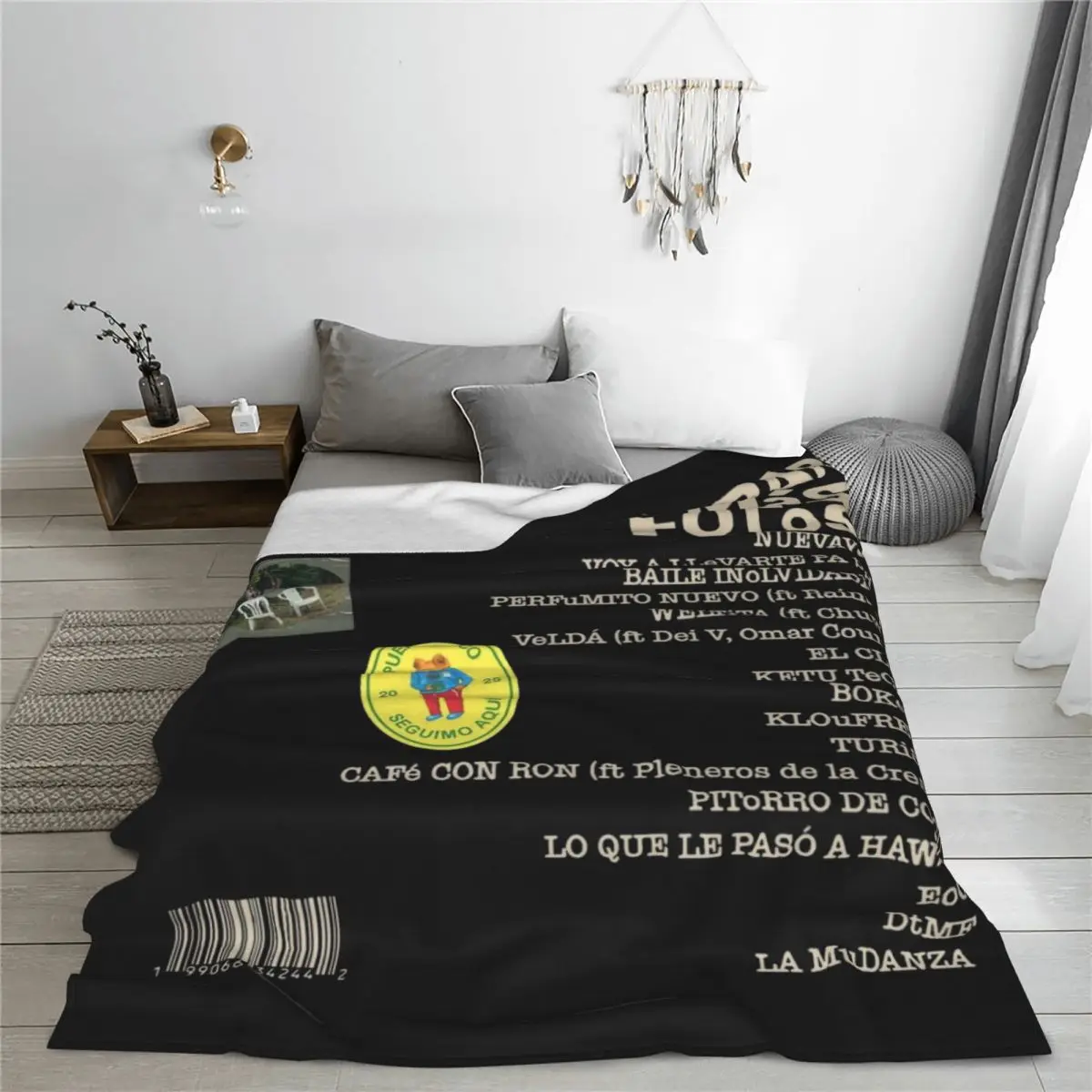 I Should Have Taken More Photos Debi Tirar Mas Fotos DTMF Blankets Fleece Printed Bads Bunnys Warm Throw Blanket for Sofa Office