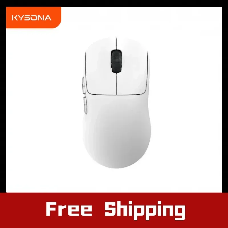 

Kysona Aztec Wireless Lightweight Mouse Rechargeable Low Latency Cable 26kDPI PAW3395 Gaming Mouse Office Notebook Accessories