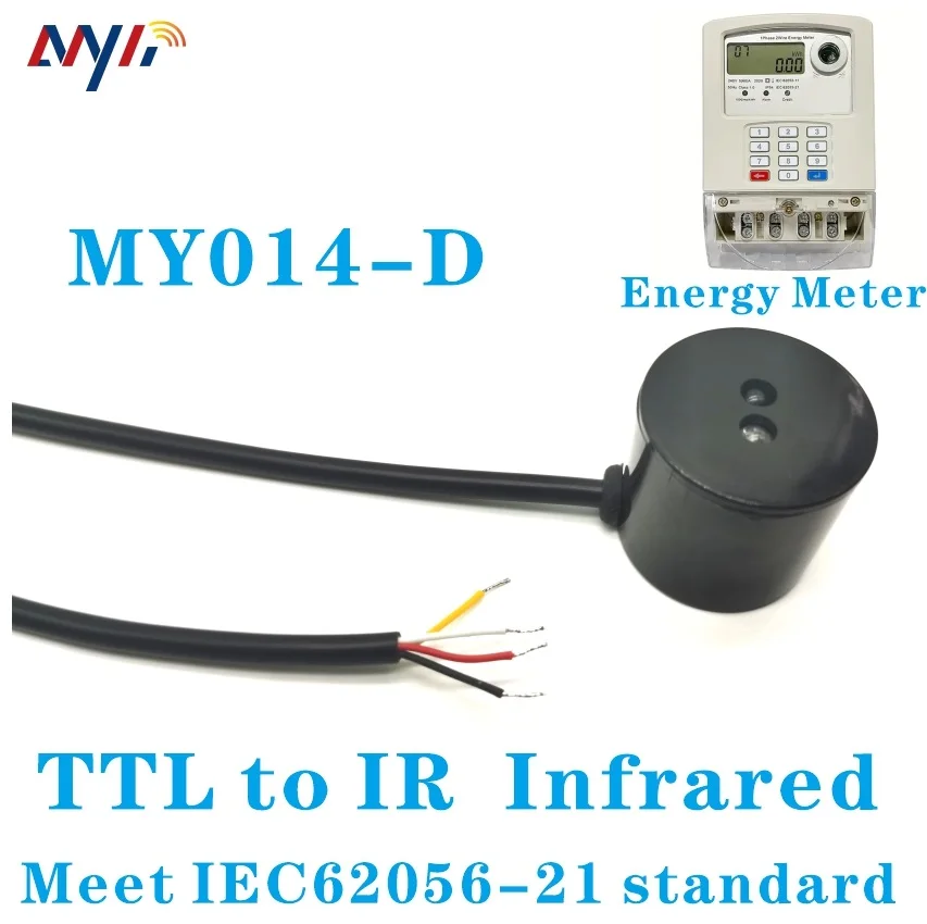 TTL to Optical Interface IR Near Infrared Magnetic Adapter Transmission Cable for IEC Meter MID Meter Reading