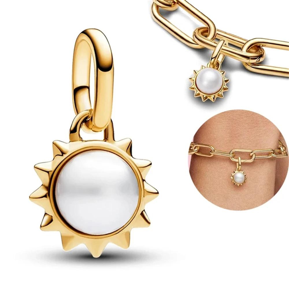 ME سلسلة أربع أوراق البرسيم سحر صالح 925 الأصلي سحر سوار المرأة 925 الفضة الخرز DIY مجوهرات #3