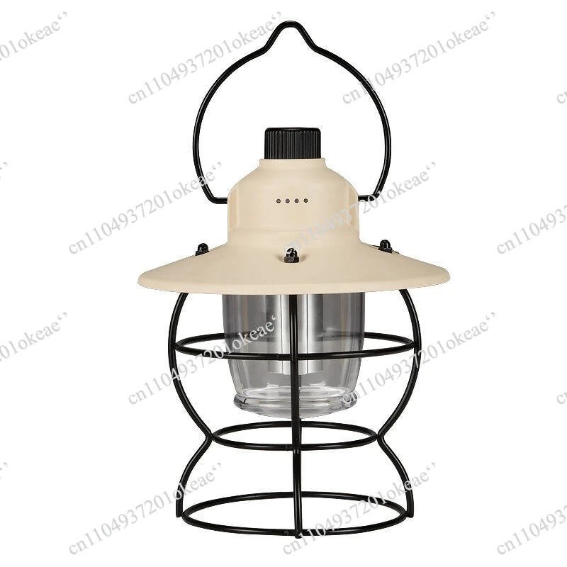 Outdoor lighting camping light long charging camp atmosphere retro camping tent horse light