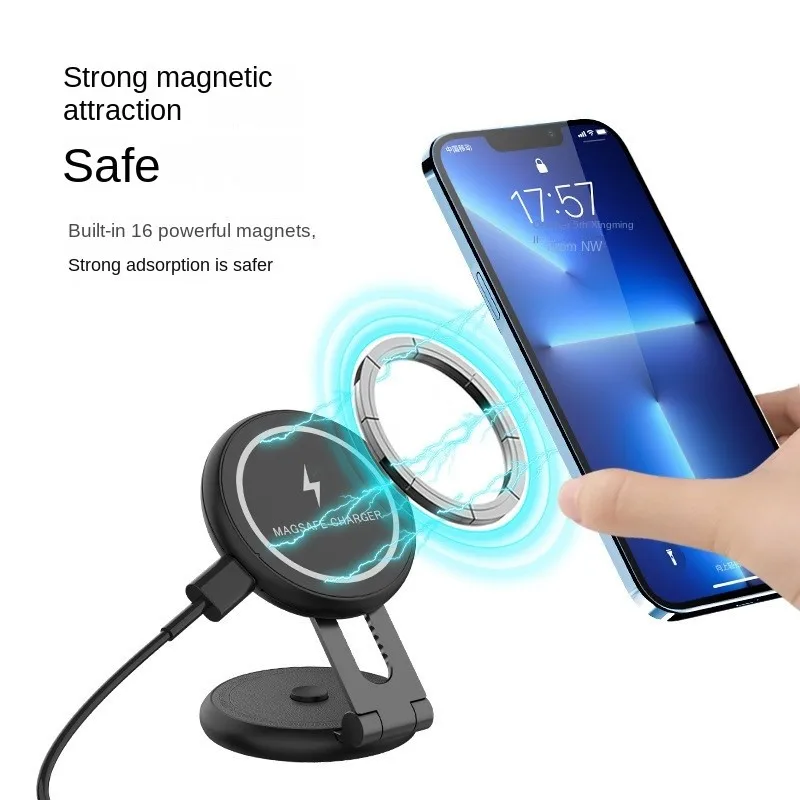 3C Founder Mobile Phone Car Holder Private Model Wireless Magnetic Suction 15W Fast Charging Suitable For Folding Car Holder