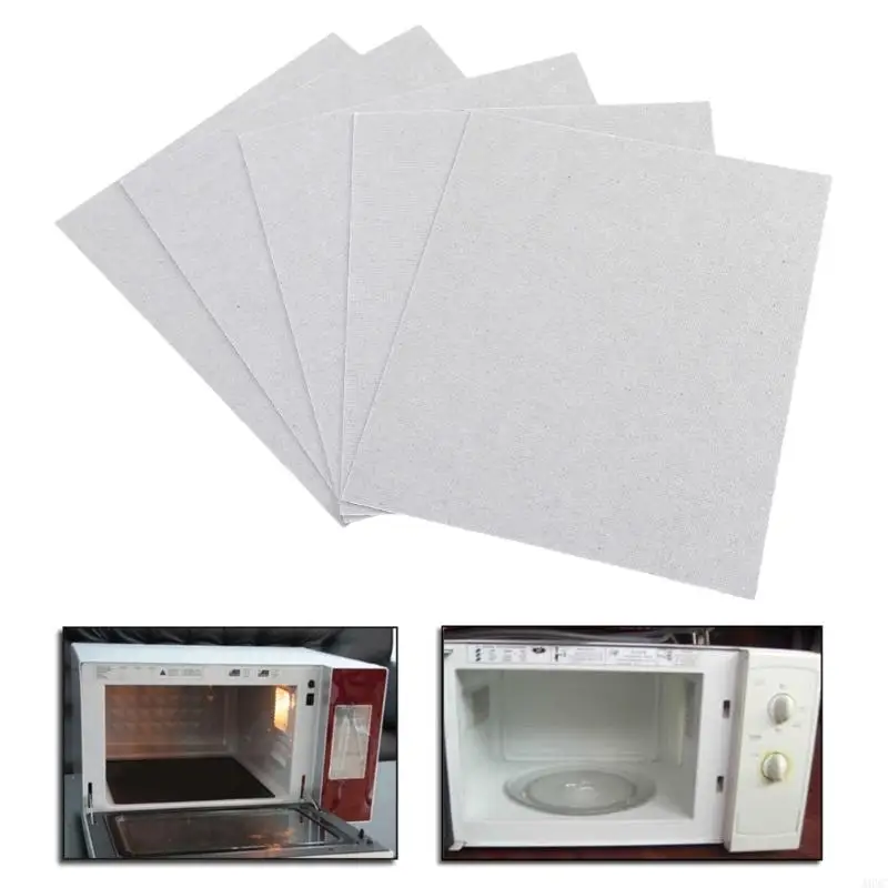 A0NC 5Pcs 운모 플레이트 시트 전자레인지 교체 부품 120x150mm Midea용 범용