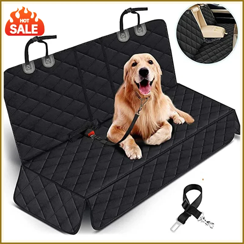 Car Dog Seat Cover For Back Seat Waterproof Auto Rear Pet Seat Protector Mat Nonslip Universal Safety Carrier For Outing Dogs