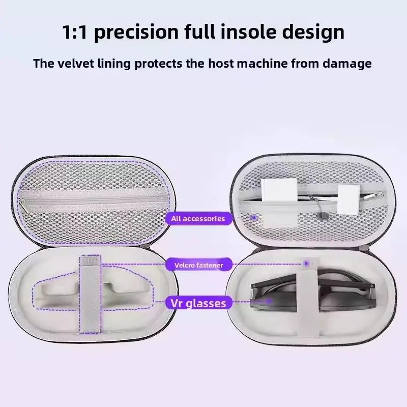 For XREAL Air 2 Pro glasses case  air2/2s storage case Rokid Max/Rokid AR lite storage bag