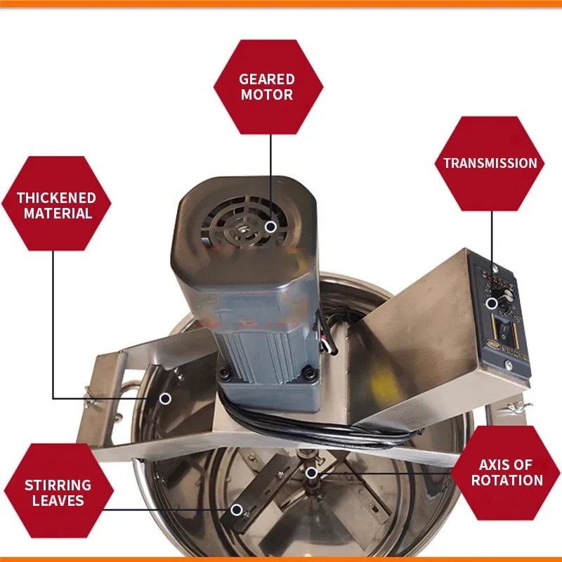 40l Direkt wärme koch mischer kleiner automatischer Rührer, Lebensmittel koch mischer, Rührsaucen-Koch mischer