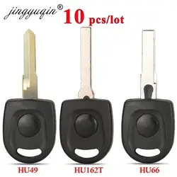 jingyuqin 10pcs/lot For VW Transponder Key Shell Case Car Key Blank for Passat B5 Voayage Golf Jetta Polo Bora