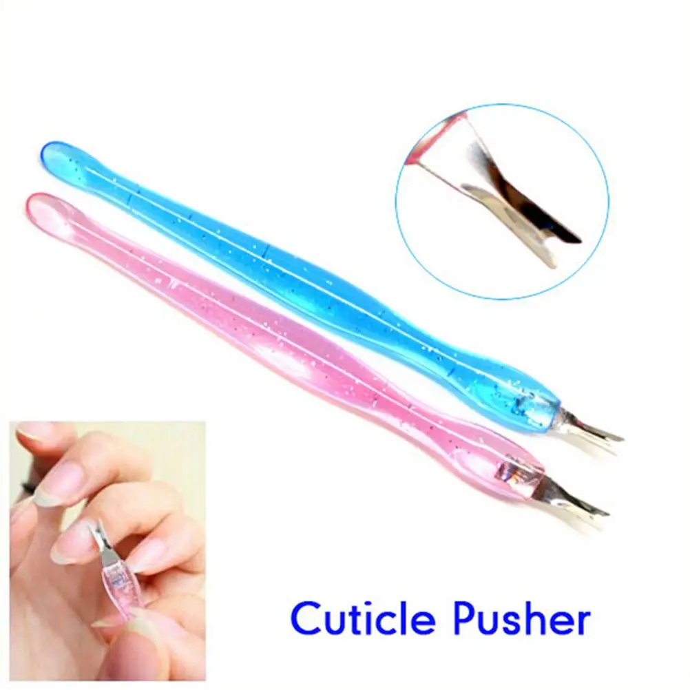 

12pcs Dead Shovel Tool Nail Manicure Cuticle Cuticle Pusher Pusher Trimmer Stainless Steel Home Use Red Practical Gift