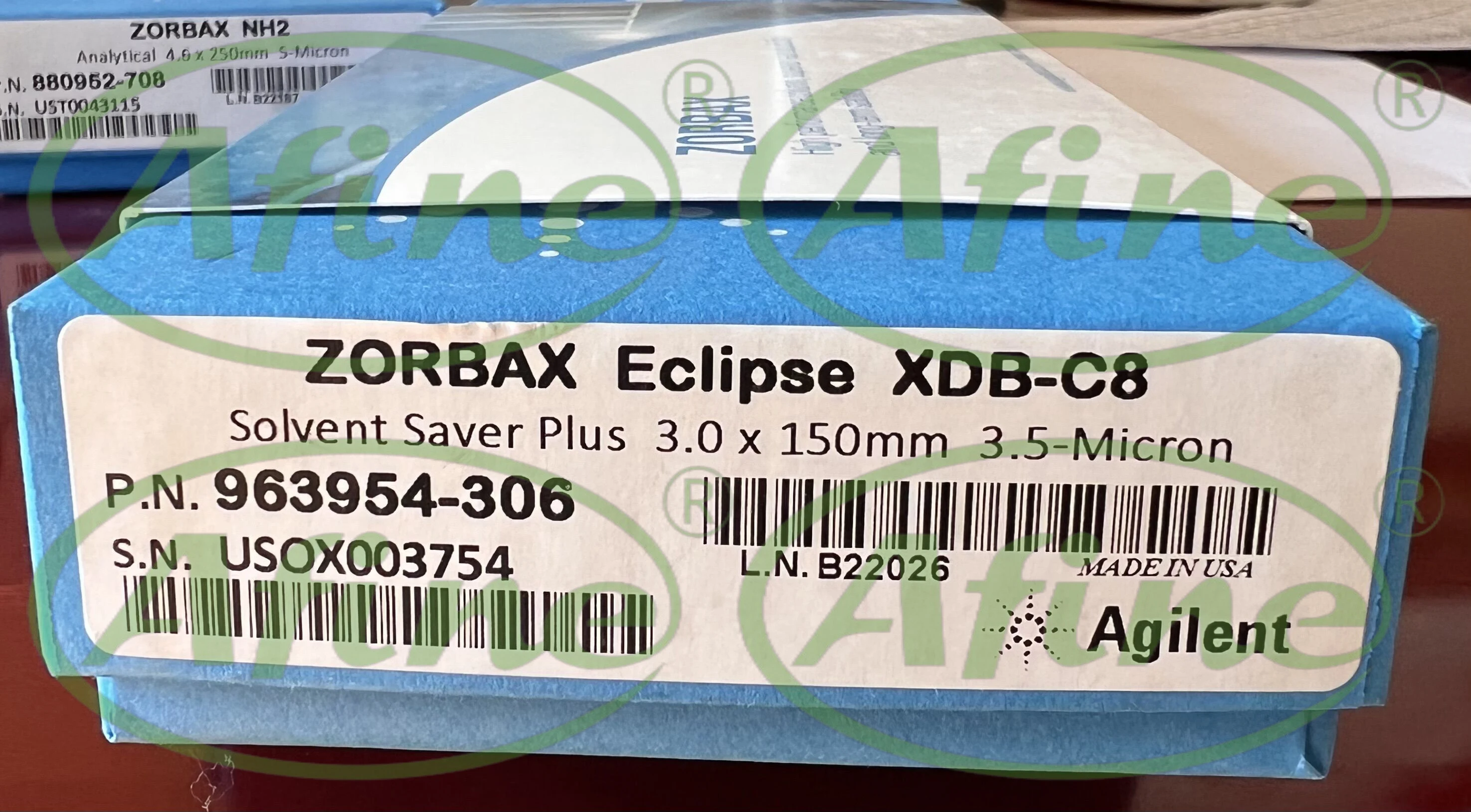 

AFINE Agilent 963954-306 ZORBAX RR Eclipse XDB-C8 Column, 3.0 x 150 mm, 3.5 µm