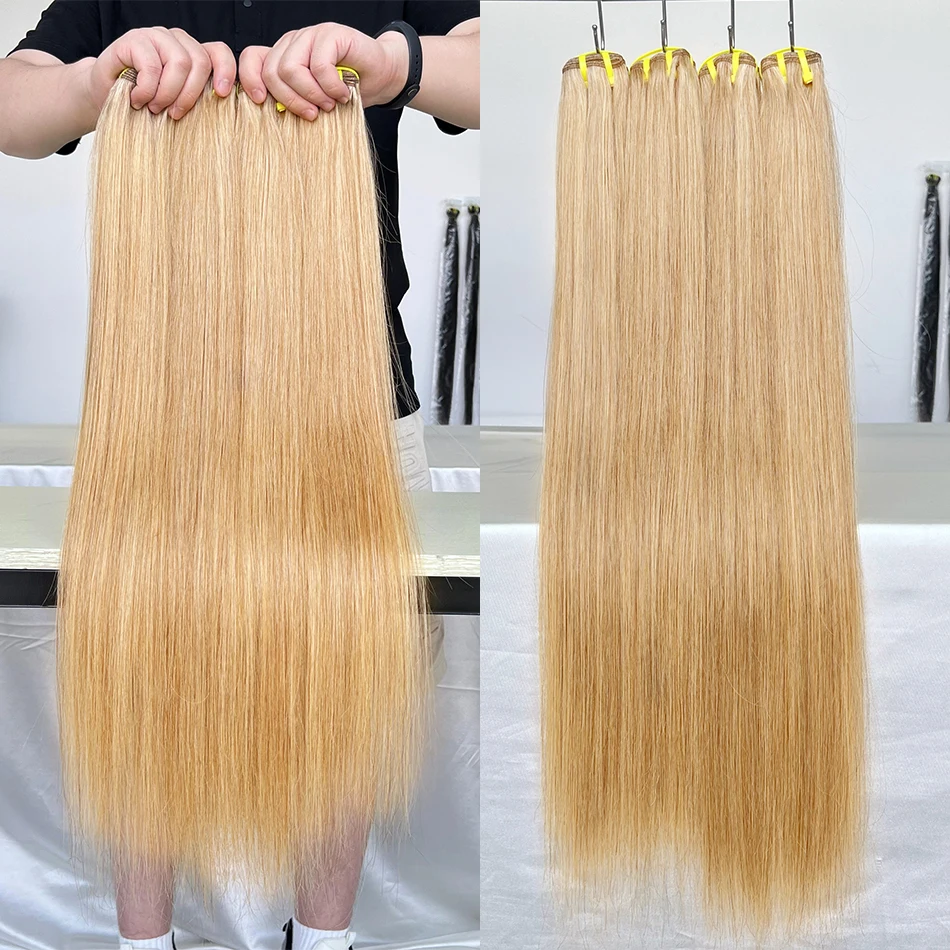 #27 Honey Blonde Bundles Straight Grade 12A 100% Unprocessed Virgin Human Hair Bundles Colored Hair Bundles Extensions