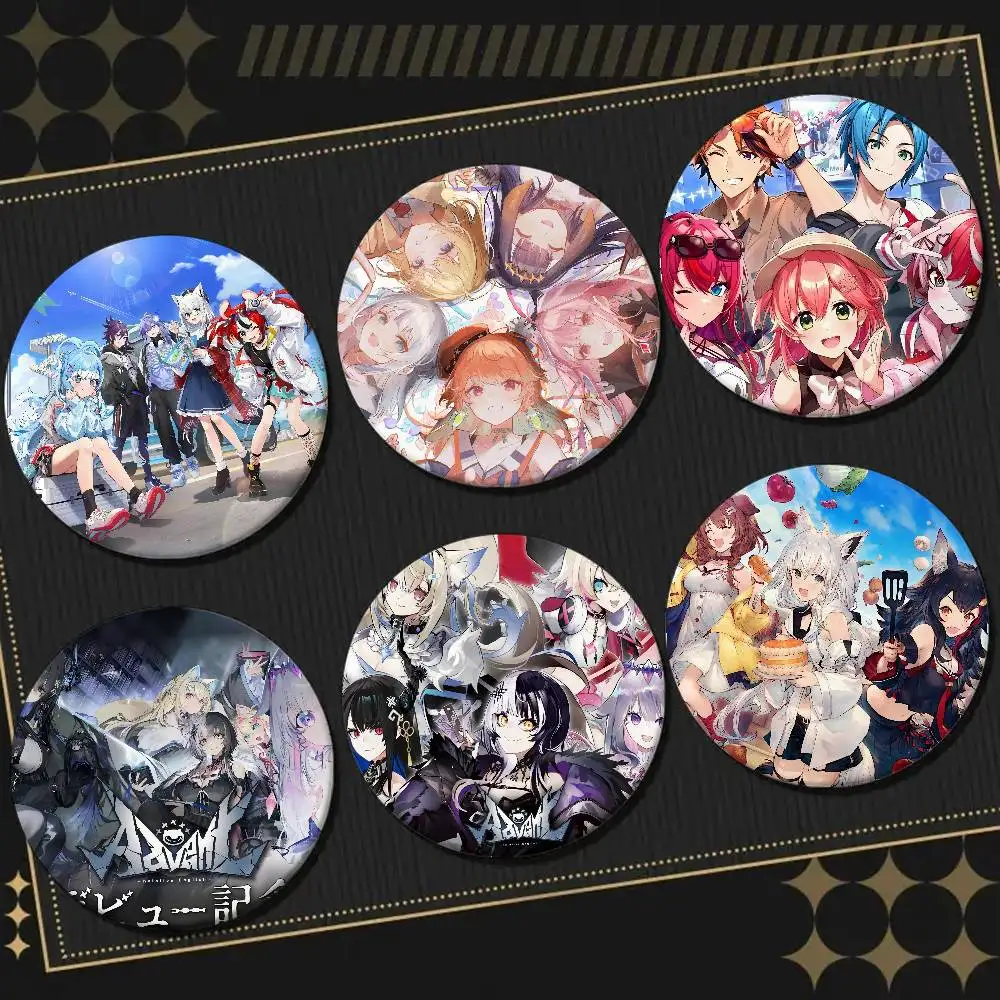 H-Hololive Fotoabzeichen, Anstecknadeln, Anstecknadeln, Hutnadeln, Broschen, Geschenke, Dekor, Rucksäcke