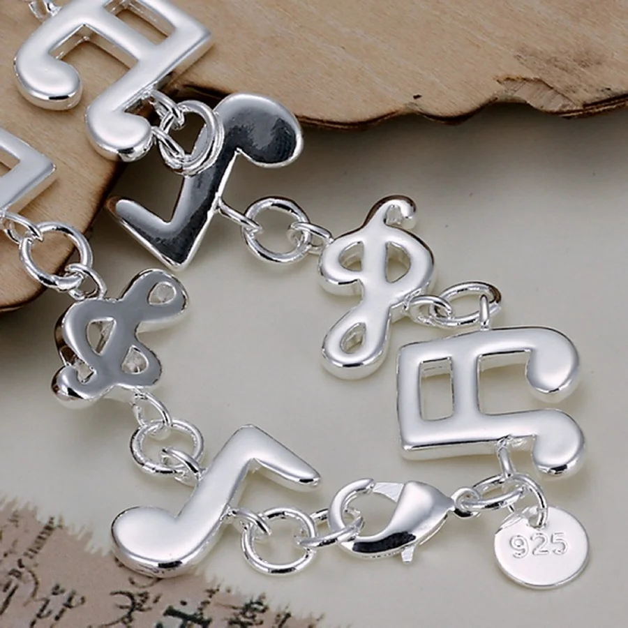Fashion Style Beautiful New Arrive High Quality Silver Color Jewelry Bracelets Women Cute Wedding Gifts Nice