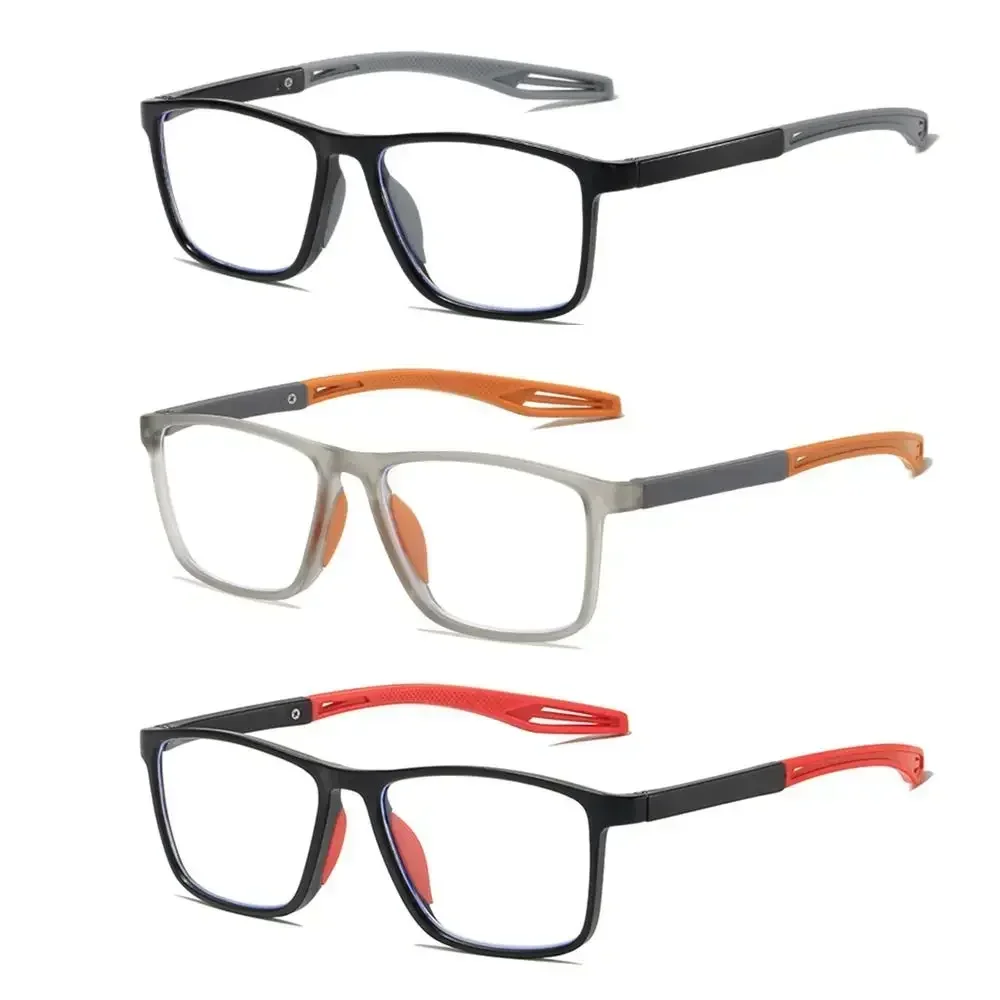 Anti-Blue Light Reading Glasses Ultralight Square Frame Eyeglasses Sports Glasses Hyperopia Glasses Women Men Far Sight Eyewear