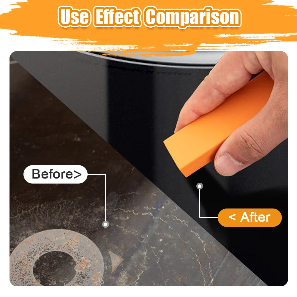 Kitchen Stain Eraser Limescale Eraser Stainless Steel Faucet Bathroom Glass Rust Remover Stain Remover Cleaning Limescale Eraser