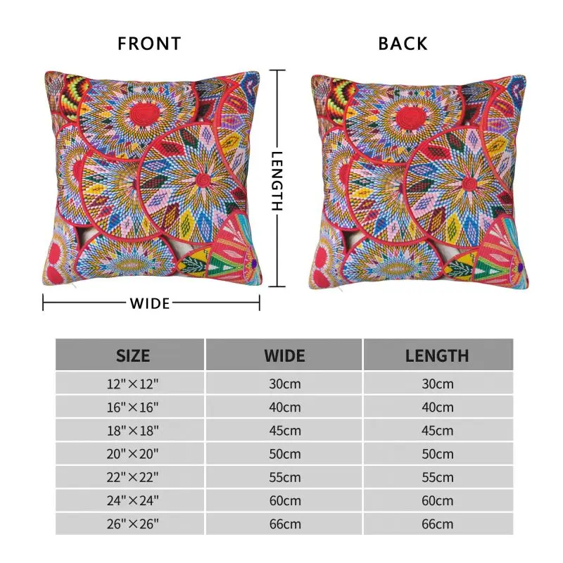 Ethiopian Habesha Art Cushion Cover 40x40cm Velvet Luxury Pillow Living Room Decoration