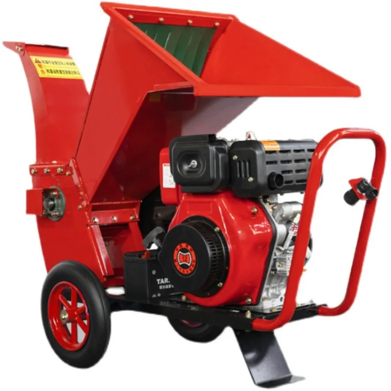 Straw wood crusher fruit tree branch crusher
