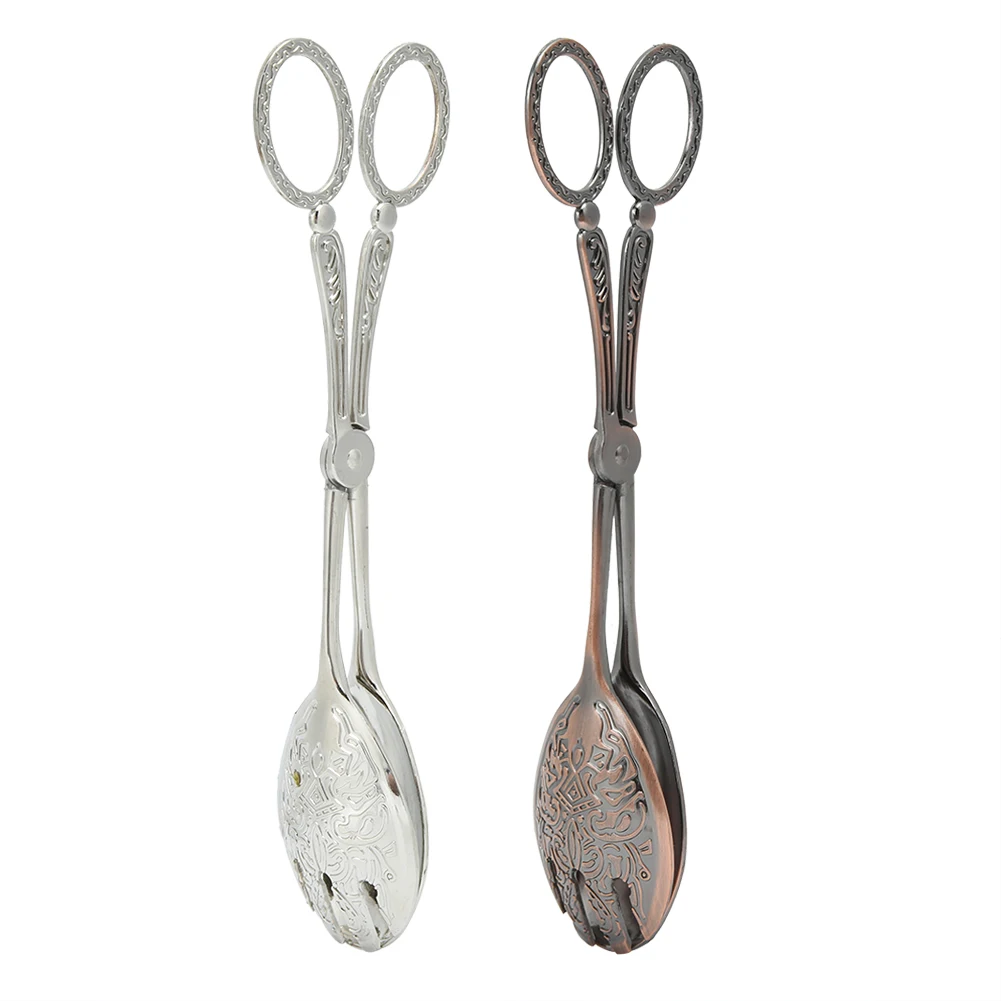 Cake Clamp Kitchen Utensils Zinc Alloy Non-slip Baking Bread Tongs Multi-Functional Food Clip for Kitchen Cooking Serving