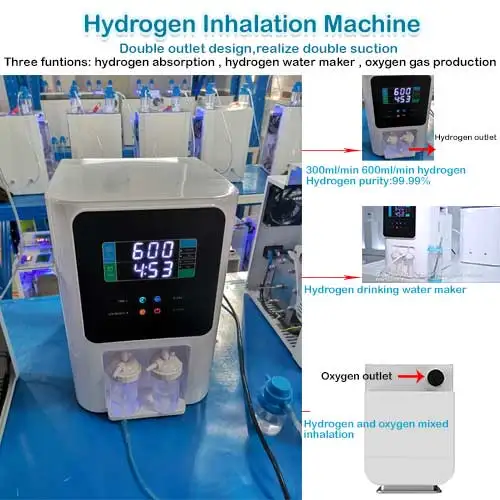 H2 SPE PEM Electric Breathing Physical Therapy Equipments Home Hydrogen Oxygen generator Medical Hydrogen Inhalation Machine 5 H2 SPE PEM Electric Breathing Physical Therapy Equipments Home Hydrogen Oxygen generator Medical Hydrogen Inhalation Machine 5