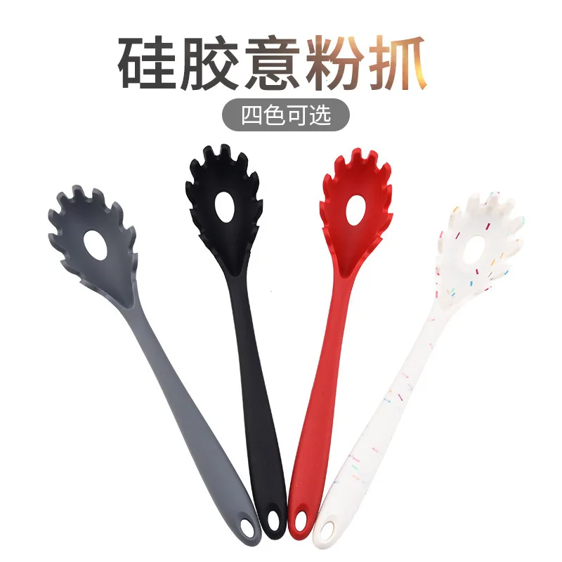 One-piece silicone powder claw spaghetti spoon kitchen noodle tool cooking silicone kitchen utensils home