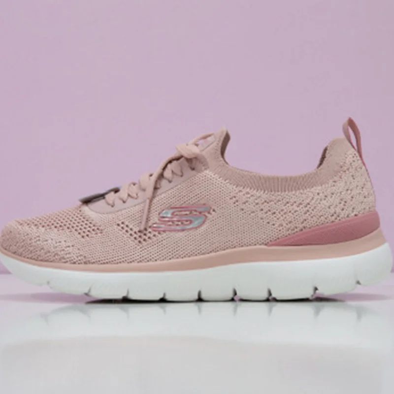 skechers-women-walking-shoes-150122-ros-rose-red-knit-lace-up-lightweight-casual-sneakers
