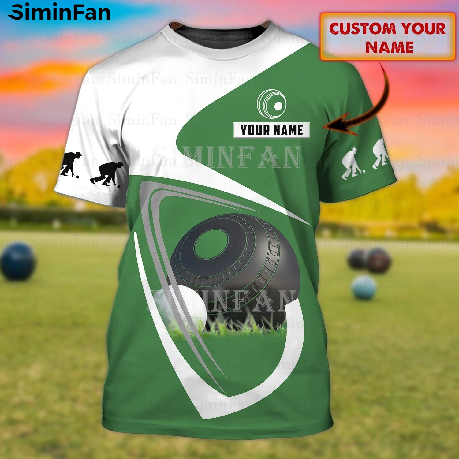 

Lawn Bowls Personalized Name 3D All Over Printed Mens Tshirt Male Summer Round Neck Tees Unisex Beach Shirts Female Casual Top-1