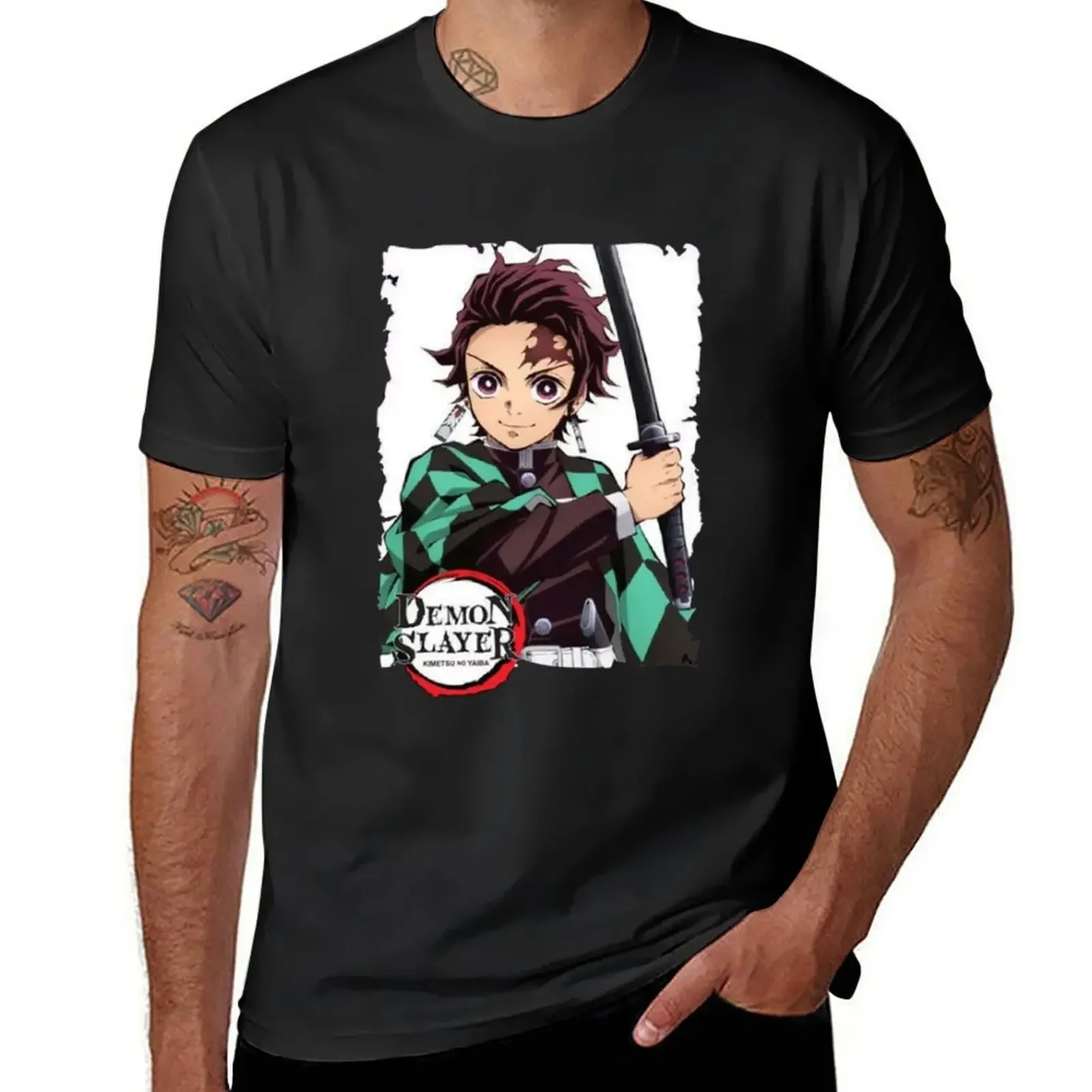 Tanjiro Kamado T-Shirt vintage clothes vintage anime shirt oversized heavyweight t shirts for men