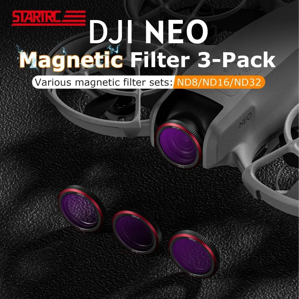 

For ND Filters Set Camera ND8/16/32 UV CPL Optical Glass Camera Lens Filter Kit for DJI Neo Drone Accessories Lens Protector