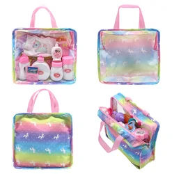 43cm Doll Handbag Baby Born Doll Rainbow Bag Nendoroid Transparent Storage Bag Baby Christmas Gift Doll Accessories