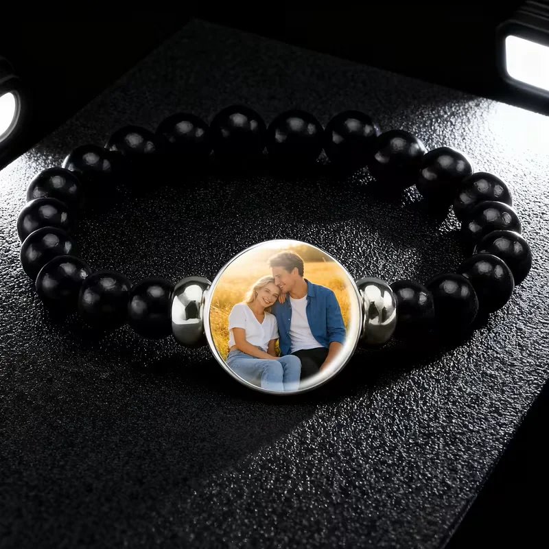 Custom Beaded Bracelet with Images, Simple Design, Unique and Meaningful, Perfect Choice for Gifts and Daily Wear
