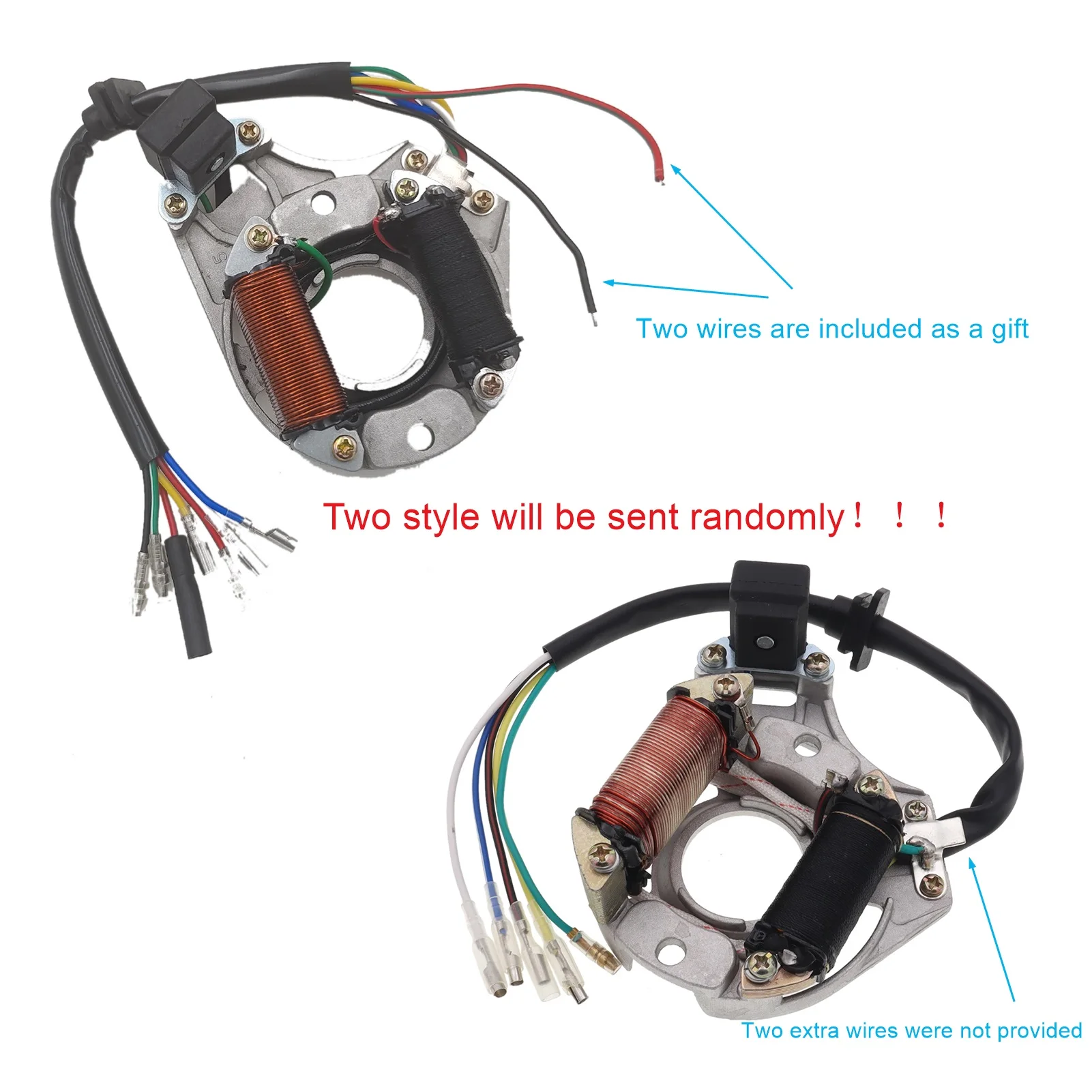 New 2 Coil AC Stator Ignition Magneto Plate for 50cc 70cc 90cc 110cc 125cc Chinese ATV Quad Taotao