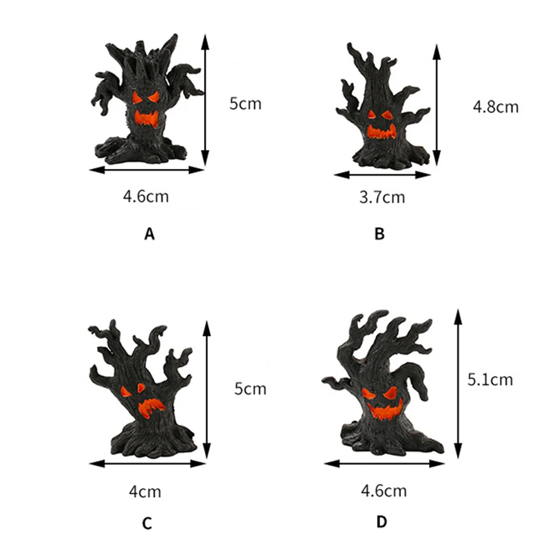 Halloween Decoration Desktop Stump Ornament Funny Resin Crafts Halloween Party Table Accessories Scary Atmosphere Decoration
