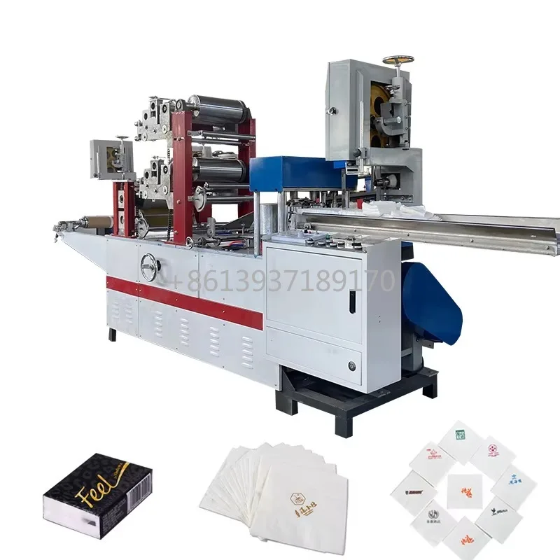 Napkin Making Machine Two Colours Table Napkin Tissue Folding Machine