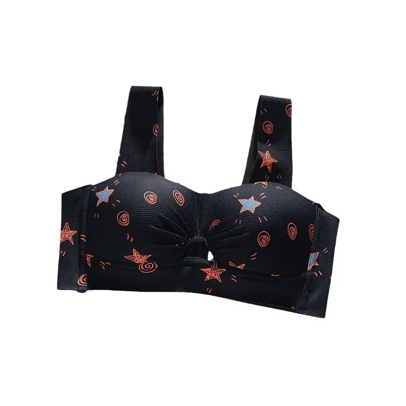 No-scar lingerie women small breasts gathered on a comfortable cup cup of one-piece non-rimmed half cup autumn and winter bra