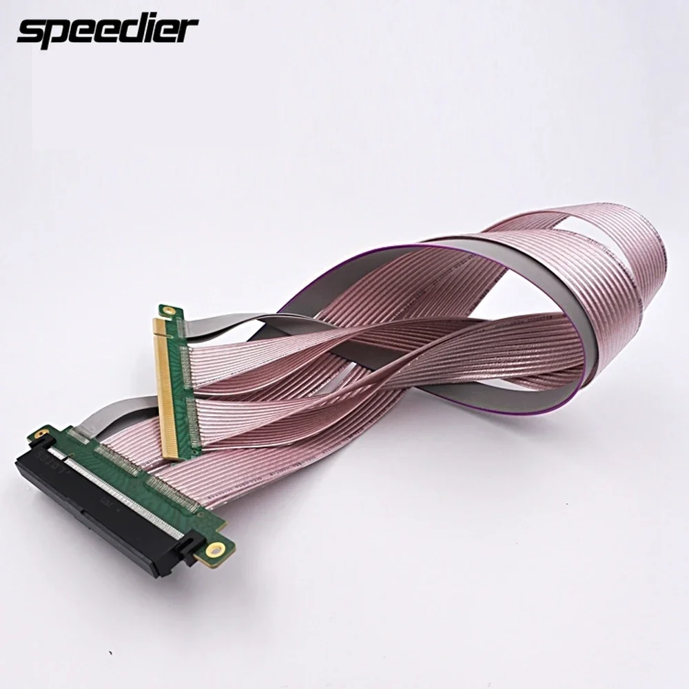 Cabo riser PCIe 16x riser, extensor riser PCI Express 4.0x16, cabo GUP flexível de alta velocidade de 180 graus