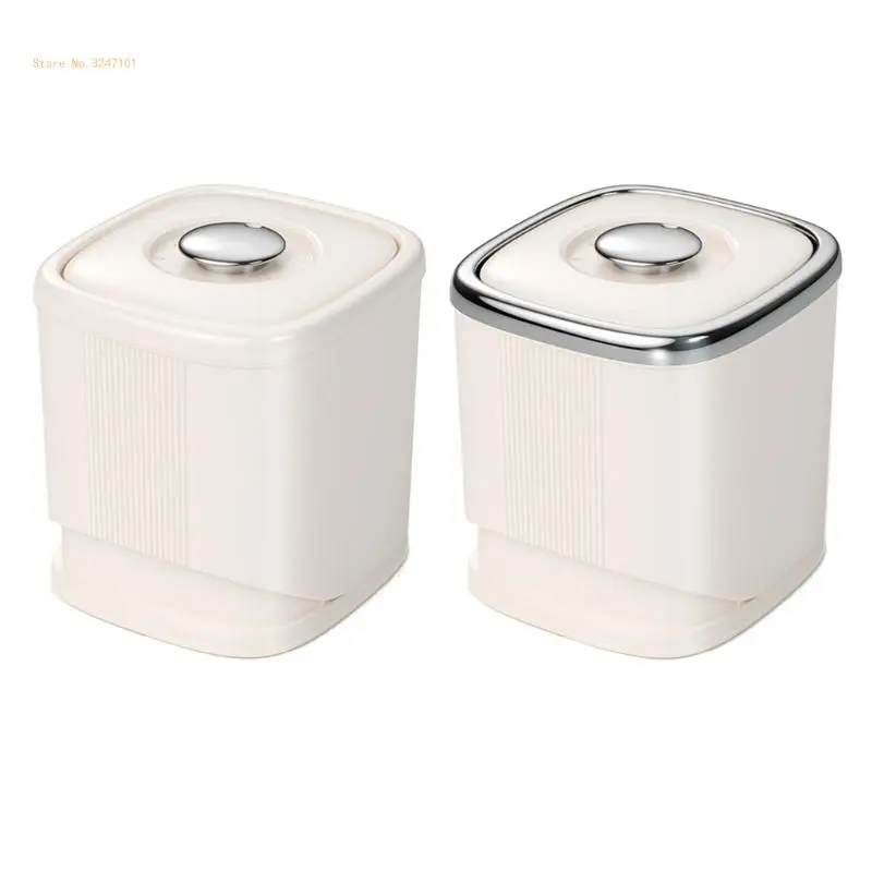 

Rotating Rice Storage Container Functional Airtight Grains Dispenser For Efficient Kitchen Cabinet Organization Dropship