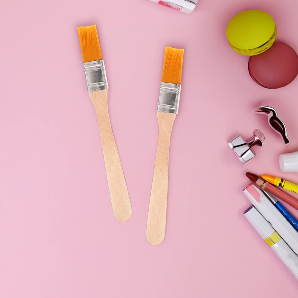 

5 Pcs Paint Brush Nail Polish Remover House Nylon Brushes for Cleaning Flat Oil Watercolor Drawing Keyboard