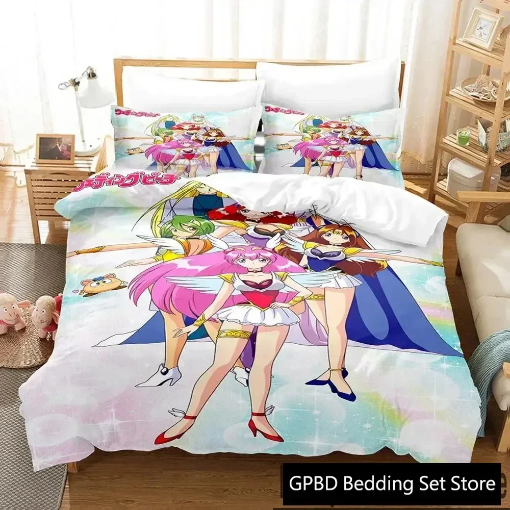 Anime Wedding Peach Supplies Set Duvet Cover Set Bedding Sets For Adults Bed With Pillowcases No Filling Luxury Birthday Gifts
