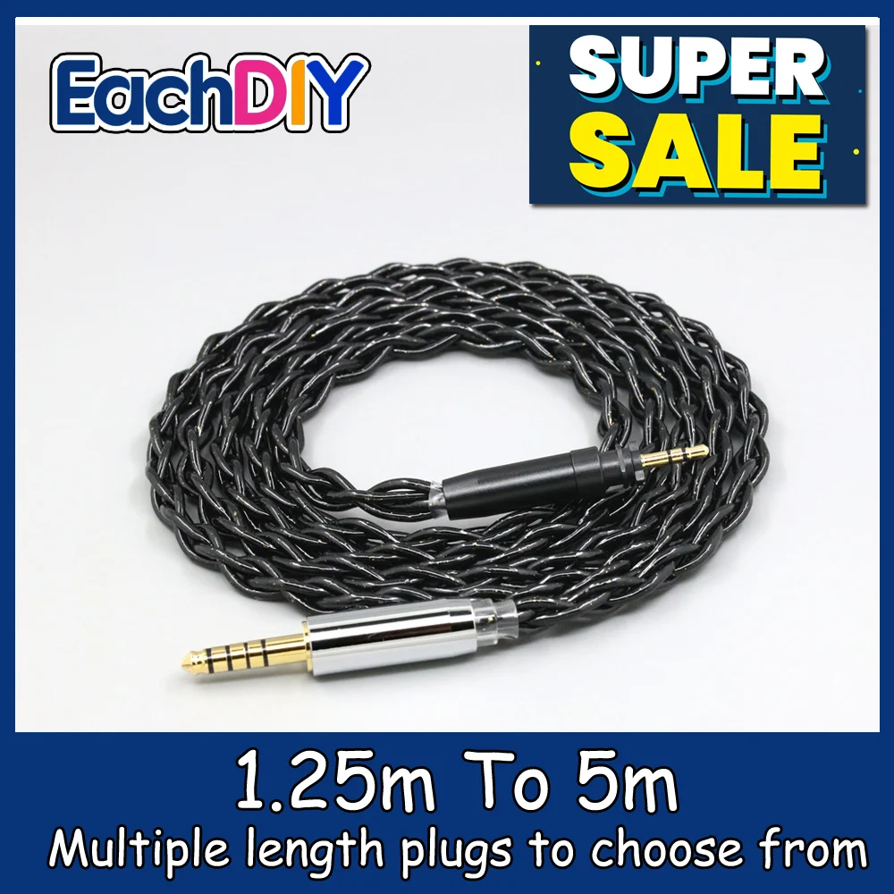 

99% Pure Silver Palladium Graphene Floating Gold Cable For Shure SRH440A SRH840A Headphone LN008771