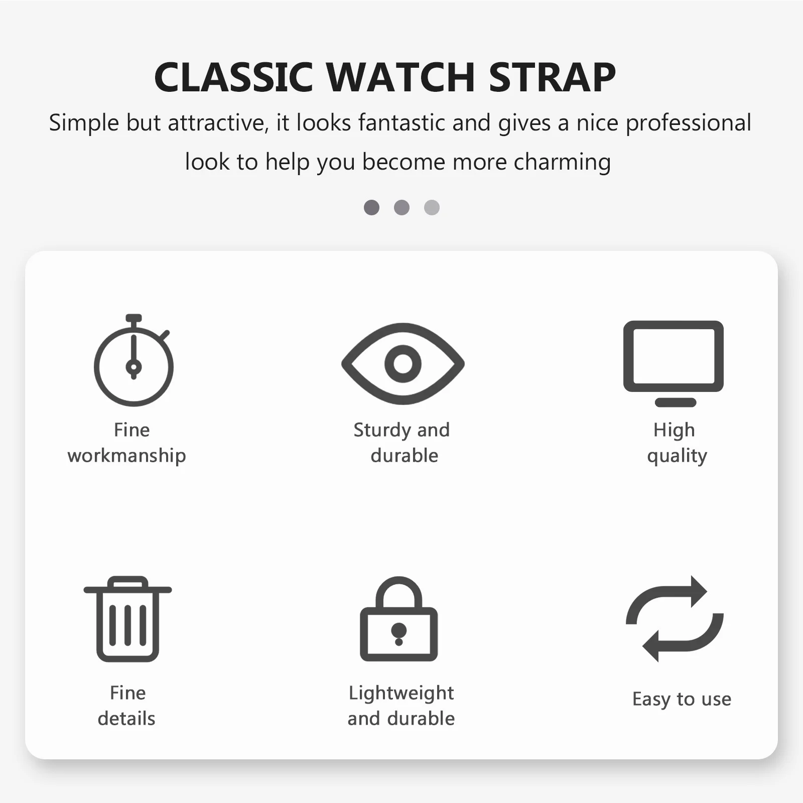 

1Pcs Waterproof Nylon Watch Band Durable Classic Replacement Strap Universal Smooth Watch Strap for Men Women Outdoor Travel
