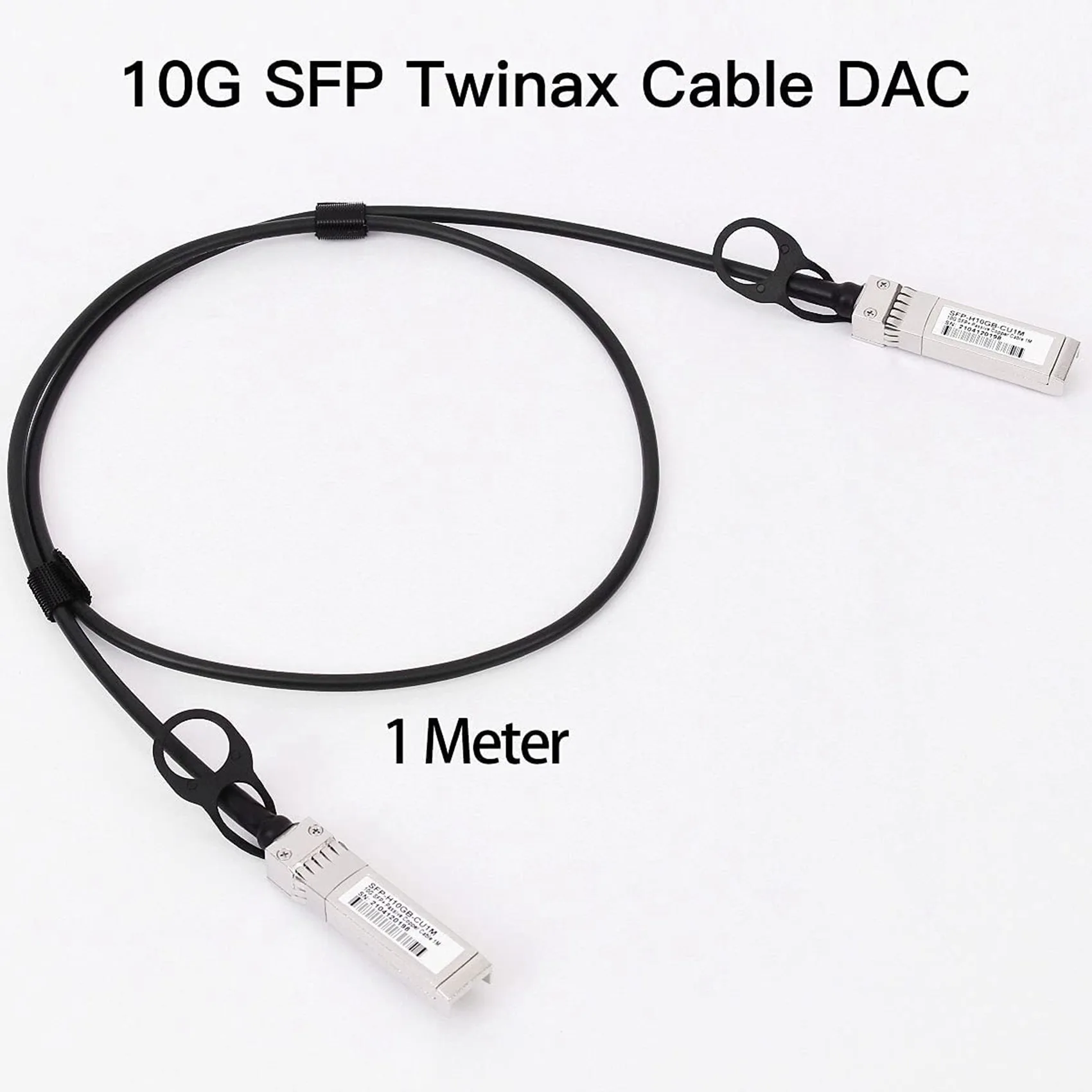 10G SFP + Twinax 케이블, 직접 부착 구리 (DAC), 10GBASE SFP 패시브 케이블, SFP-H10GB-CU1M, 유비퀴티, D-Link(1M)